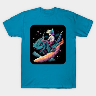 Galaxy Dragon Magical Ride For Space And Universe Lovers T-Shirt